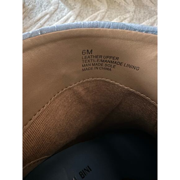 Gianni Bini Eviee Croc-Embossed Ankle Boots – Thunder Blue – Size 6M - Picture 9 of 10